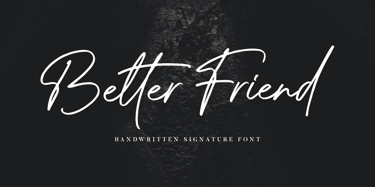 Better Friend Font preview